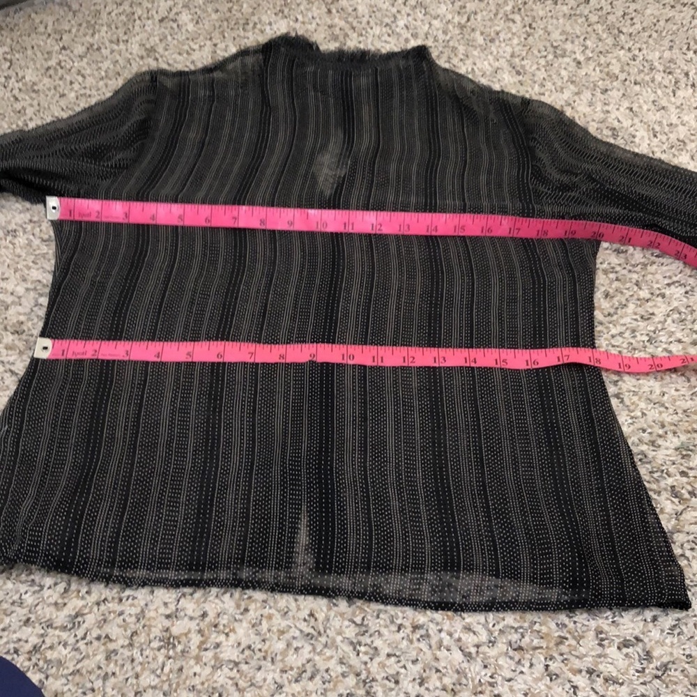 Theory Black Sheer Blouse - Picture 8 of 10